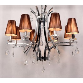 ŻYRANDOL KRYSZTAŁOWY GLAMOUR W8 BROWN ŻYRANDOL KRYSZTAŁOWY GLAMOUR W8 BROWN