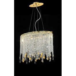 LAMPA SUFITOWA Z KRYSZTAŁAMI SANTOSA - GOLD LAMPA SUFITOWA Z KRYSZTAŁAMI SANTOSA - GOLD