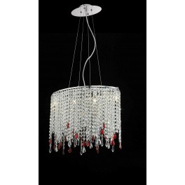 LAMPA SUFITOWA Z KRYSZTAŁAMI SANTOSA - SILVER LAMPA SUFITOWA Z KRYSZTAŁAMI SANTOSA - SILVER