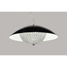LAMPA WISZĄCA KRYSZTAŁOWA MEZZALUNA W9 BLACK LAMPA WISZĄCA KRYSZTAŁOWA MEZZALUNA W9 BLACK