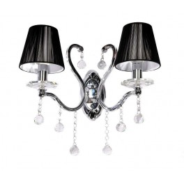 KINKIET KRYSZTAŁOWY LDW 8033 - 2 BLACK KINKIET KRYSZTAŁOWY LDW 8033 - 2 BLACK