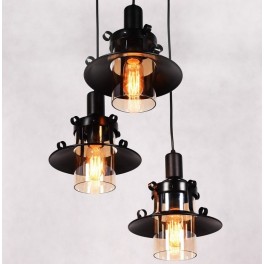 POTRÓJNA LAMPA LOFTOWA CAPRI BLACK POTRÓJNA LAMPA LOFTOWA CAPRI BLACK