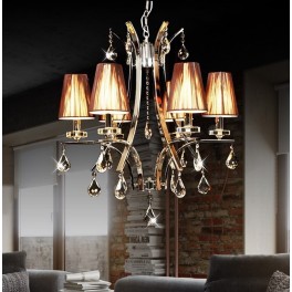 ŻYRANDOL KRYSZTAŁOWY GLAMOUR W6 BROWN ŻYRANDOL KRYSZTAŁOWY GLAMOUR W6 BROWN