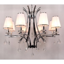 ŻYRANDOL KRYSZTAŁOWY GLAMOUR W8 WHITE ŻYRANDOL KRYSZTAŁOWY GLAMOUR W8 WHITE