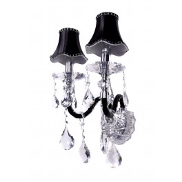 KINKIET KRYSZTAŁOWY DENICA BLACK W2 KINKIET KRYSZTAŁOWY DENICA BLACK W2